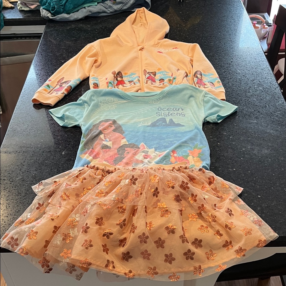 Moana 2 Disney Peach and Aqua Ocean Sisters Set